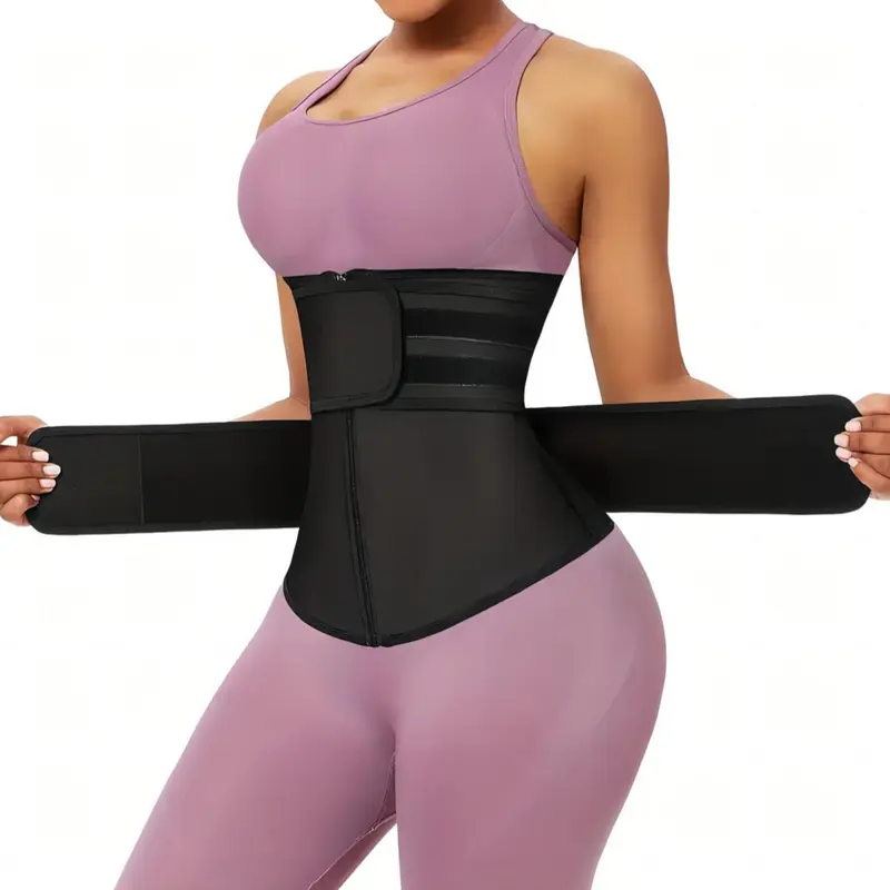 Women's Chest Support Waist Cincher Belt, Waist Cincher Shaper, High Waist Shaping, Adjustable Dual Layer Zipper, Abdominal Control Shapewear, Posture Correction Core Support