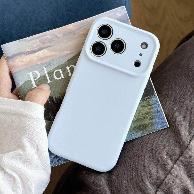 Cute Pastel Aesthetic Matte Soft Touch iPhone Case, Slim Silicone Shockproof Anti-Scratch Cover with Precise Camera Cutout For iPhone 17 16 15 14 13 Pro/Pro Max/Plus/Air Perfect Gift for Her/Him