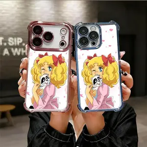 Anime Candy Candy Phone Case Blonde Girl Phone Case for iPhone 17 16 15 14 Pro Max 13 12 11 XR XS Plus Air Samsung S22 23 24 25 26 Plus Utlra FE EDGE Shockproof Anti Drop anti-fall Durable Impact Resistant Anti Scratch gift for boy girl Soft TPU
