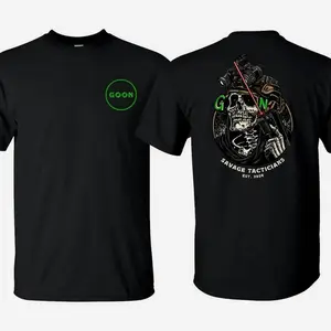 Goon Shirt Unisex Short Sleeve Casual 100% Cotton Army Military Menswear Gun Shirt Tactical Gear Graphic Weekend Cotton Tee
