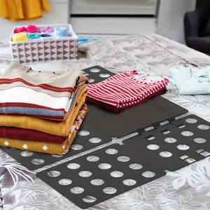 Space-Saving Black Plastic Folding Clothes Board - Easy Access Design, Ideal for Small Spaces, Laundry Organizer | Modern Look | Durable Material, Home Storage Solutio, Under-Bed Storage