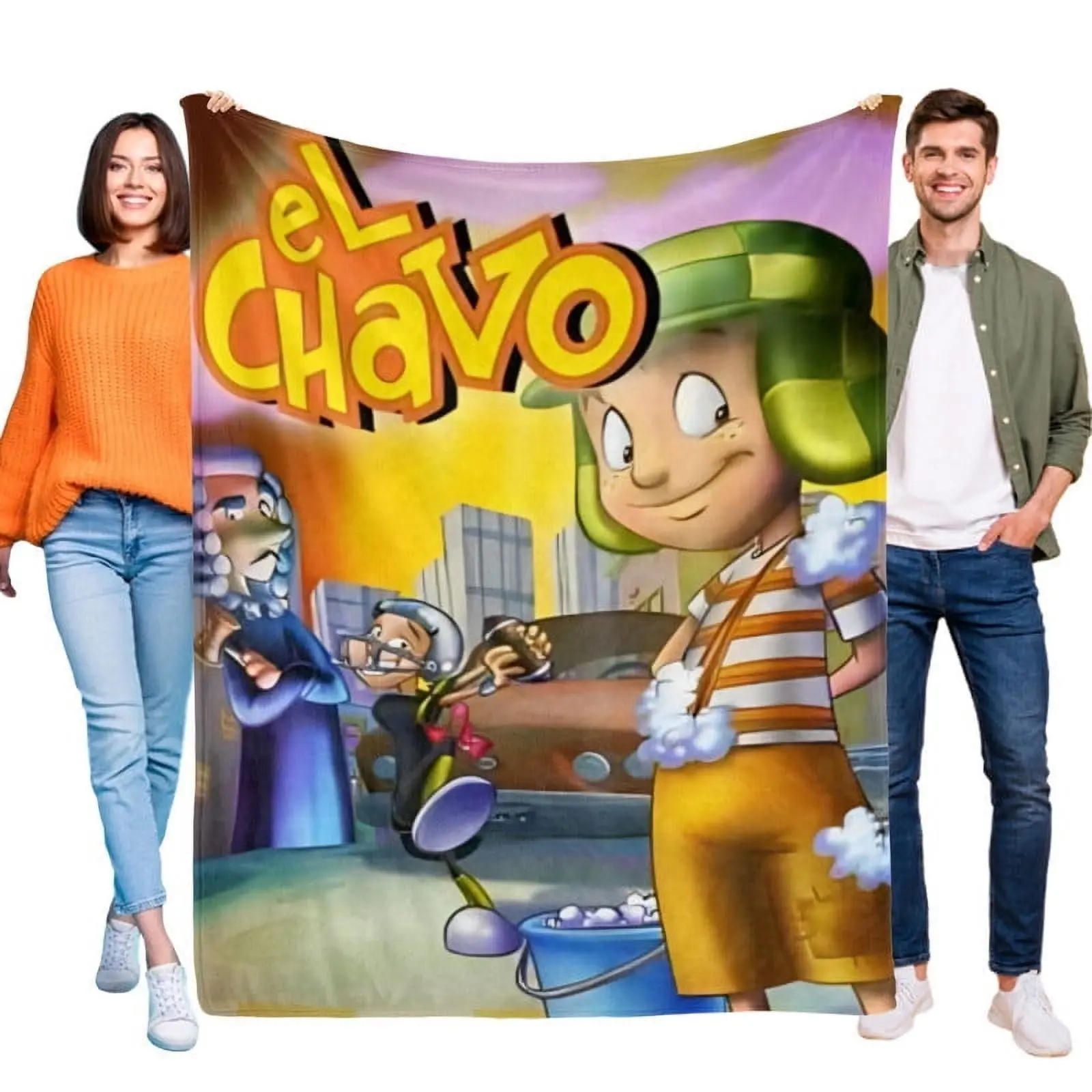 El Chavo blanket this soft durable flannel blanket Ideal for home or outdoors.it offers cozy warmth and easy maintenance with star appeal