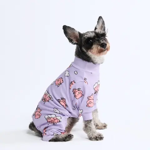 Spark Paws Dog Pajama - Ultra-Soft and 4-Way Stretch, Recovery-Suit PJ Onesie for Small, Medium and Large Breeds