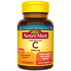 Vitamin C 1000 mg Time Release with Rose Hips Tablets