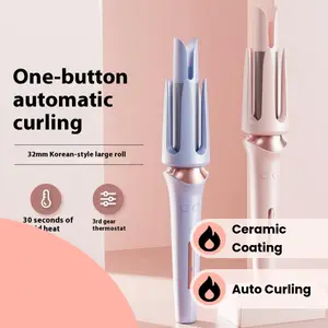 32mm Automatic Hair Curler, Ceramic Anti-Frizz, Big Waves Long Lasting Styling Tool