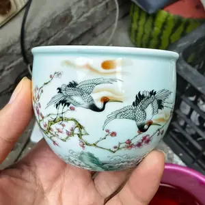 Songhe Master Teacup Household Teacup Ceramic Tasting Teacup Kung Fu Teaset bh