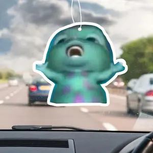 Cartoon Pattern Car Air Freshener, Car Fragrance, Car Scents, Car Rearview Mirror Hanging Aromatherapy Tablet, Car Interior Decoration Accessories, Car Interior Diffusers, Car Accessory for Women & Men