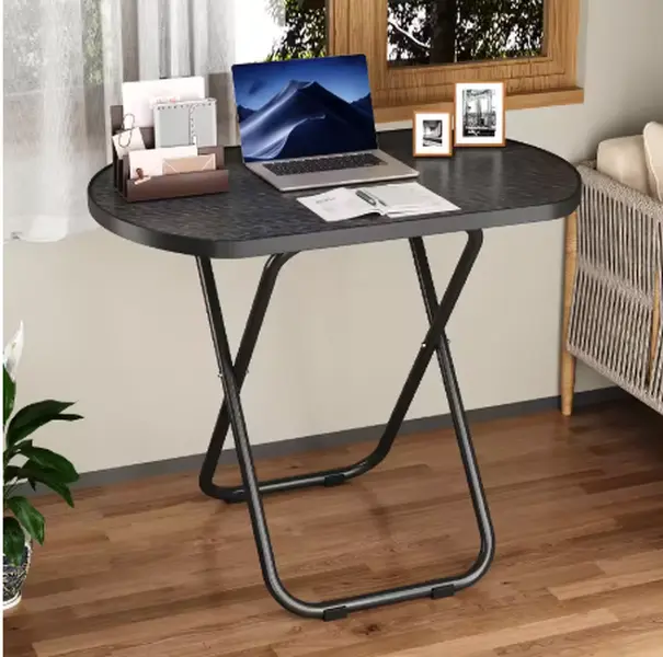 Stable Tray Table With No Assembly Required, TV Dinner Tray For Eating, Foldable Snack Tables For Bed/Sofa/ Living Room