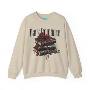 Dark Romance Girlie Unisex Crewneck Sweatshirt, Romance Reader, Gift for Readers, Bookish Merch