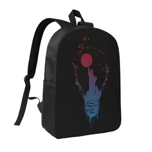 Big City Lights Backpack 17in Street Style Casual Daypack Lightweight Bookbag