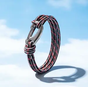 Classic Woven Rope Bracelet with Adjustable Sliding Knot, Coastal Style Multi-Wrap Design, Lightweight & Water-Resistant