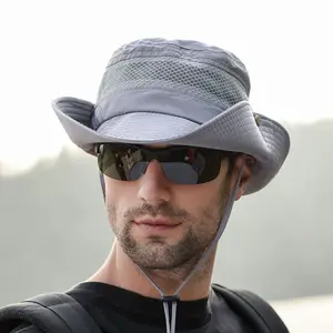 Outdoor fishing hiking hat men summer visor hat sun hat summer bucket hat men