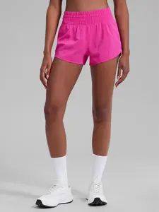 CRZ YOGA High Waisted Running Shorts for Women 2.5" - Mesh Liner Quick Dry Sport Athletic Workout Shorts with Zipper Pocket