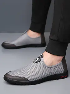 Summer Breathable Trendy Mesh Shoes for Boys, Casual Sports Lightweight Soft Sole Sandals, Comfortable Men's Sneakers