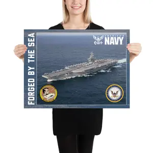 Non-Customizable USS ABRAHAM LINCOLN Photo paper poster