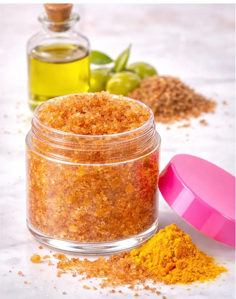 Turmeric-Infused No-Smoke Lip Care Scrub, Moisturizer for Stained Lip Repair, Brightening and Hydrating