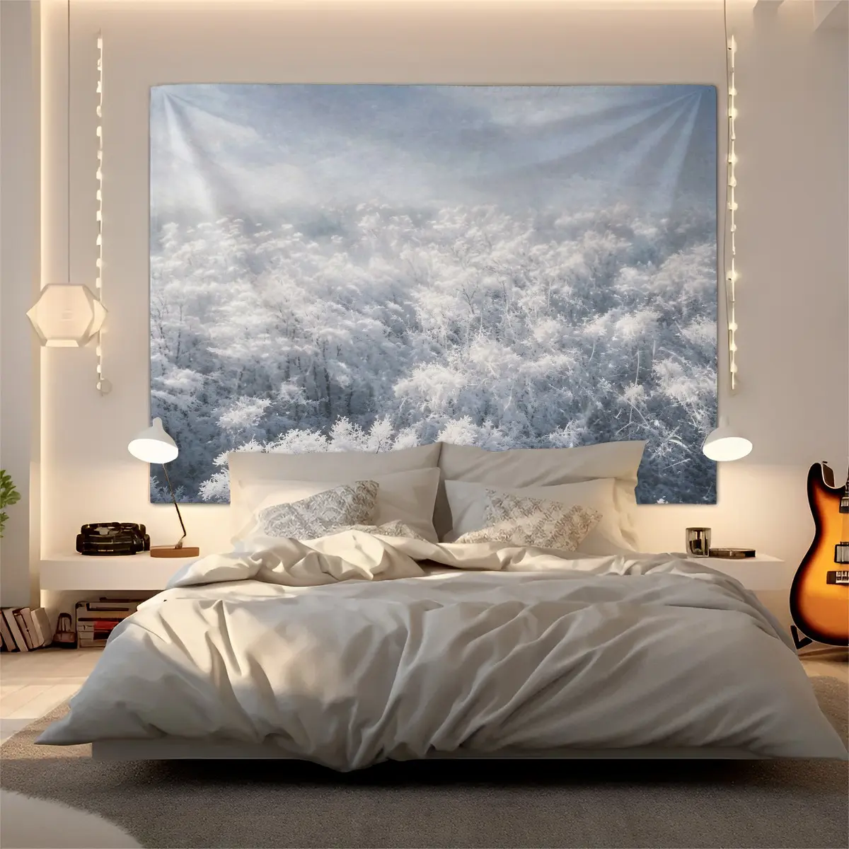 Natural Scenery Printed Tapestry, Retro Style Wall Hanging, Soft Polyester Fabric, Fade Resistant, Machine Washable, Easy to Hang, Suitable for Bedroom and Living Room Background Decoration, Ideal Gift for Family and Friends