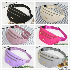 Women Multi Layer Sports Waist Bag, Versatile Crossbody Chest Fanny Pack, Practical Storage Accessory For Holding Phone And Daily Essentials, Suitable For Outdoor Activities Fitness Travel And Casual Daily Use