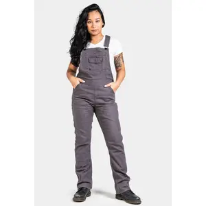Freshley Overalls For Women in Grey Canvas