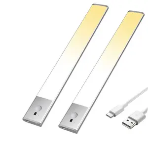 2-Pack Motion Sensor Lights, 9-Inch Infrared Indirect Lighting, Wall Decor Lamps, Indoor Use, Magnetic USB Charging, Three-Tone Dimming