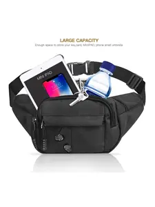 Waterproof Nylon Waist Bag for Men, Large Capacity Multi-Compartment Sports Chest Pack, Outdoor Cycling Phone Bag, New 2026 Model