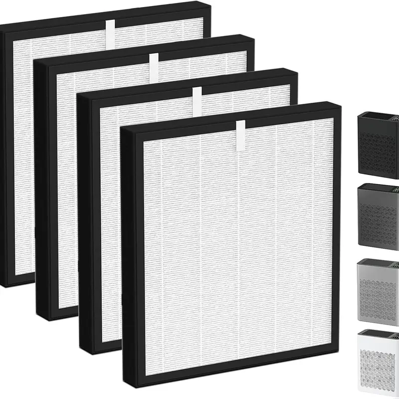 4 Packs APH260 Replacement Filter for APH260, 3-in-1 Filter System Include Pre-Filter, True HEPA Filter and Activated Carbon Filter