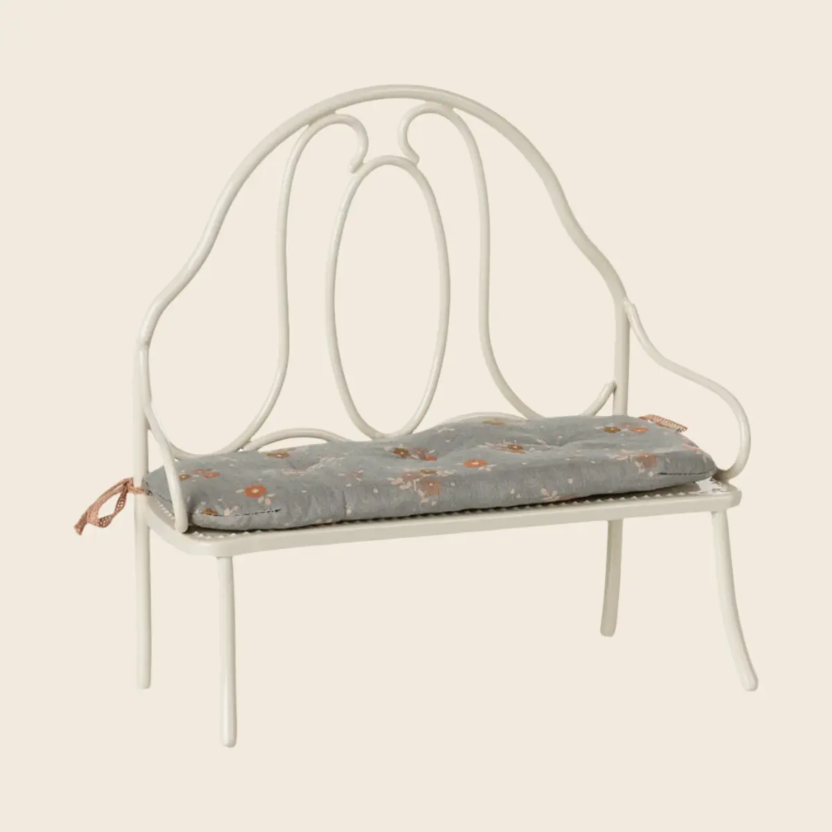 Maileg | Vintage bench, Miniature - Off white '25