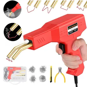 Car Plastic Welding Repair Tool, HandheldPlastic Welder for Bumper and DashboardFixes, Plastic Welding Gun with 200PCS Hot Staples, Car Bumper Repair Kit with LED Light, Easy-To-Use Plastic Welder Tool, Plastic Welding Repair Kit