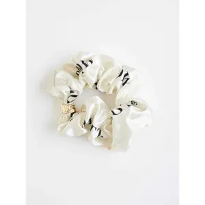 Women's Scrunchie | Cobalt/White Bandana Print