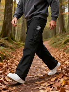 Men's Long Athleisure Pants Outdoor Travel Hiking Gym Multi-Pocket Versatile Workwear, Comfortable and Durable, Perfect for All Seasons