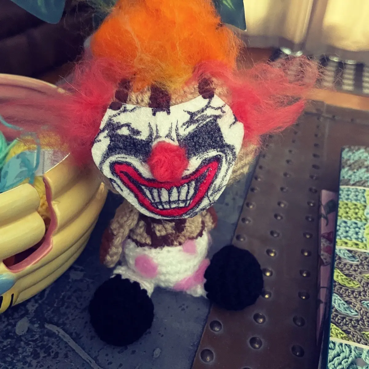 Clown plush doll