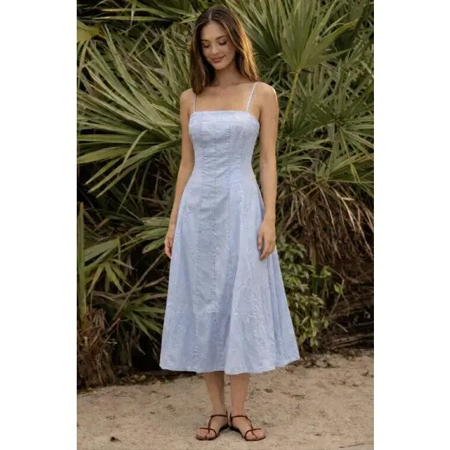 Bluebell Breeze Midi Dress