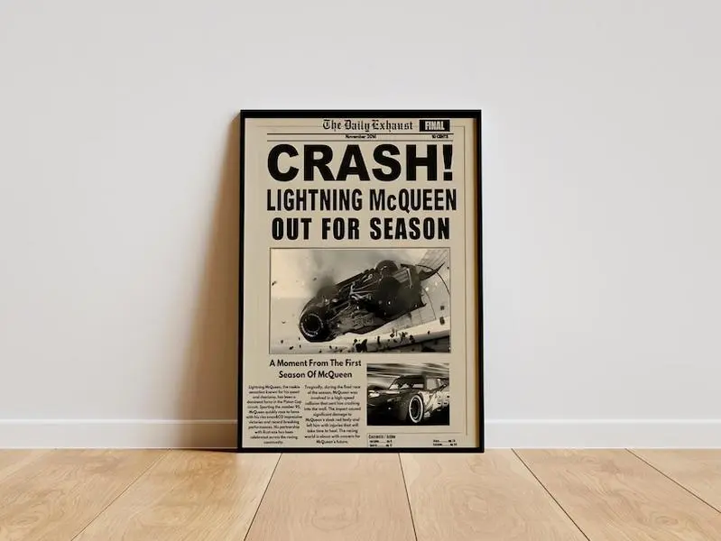 Cars Poster | Cartoon Poster | Animation Poster | Movie Poster | Series Poster | Home Decor | Wall Decor