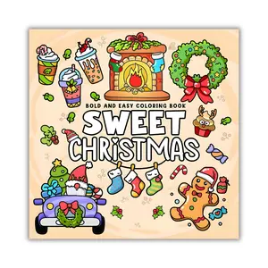 Sweet Christmas Coloring Book: Cozy and Cute Designs for Adults and Teens, Bold and Easy Coloring Book for Relaxation Featuring Festive Things with Fantasy