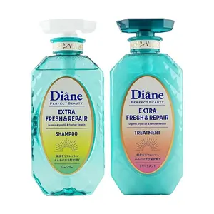 Diane Japanese Dandruff Control Shampoo & Conditioner Set - Citrus Blossom, 450ml Each - Lightweight, Refreshing, Feather Keratin Formula for Oily & Sweaty Hair