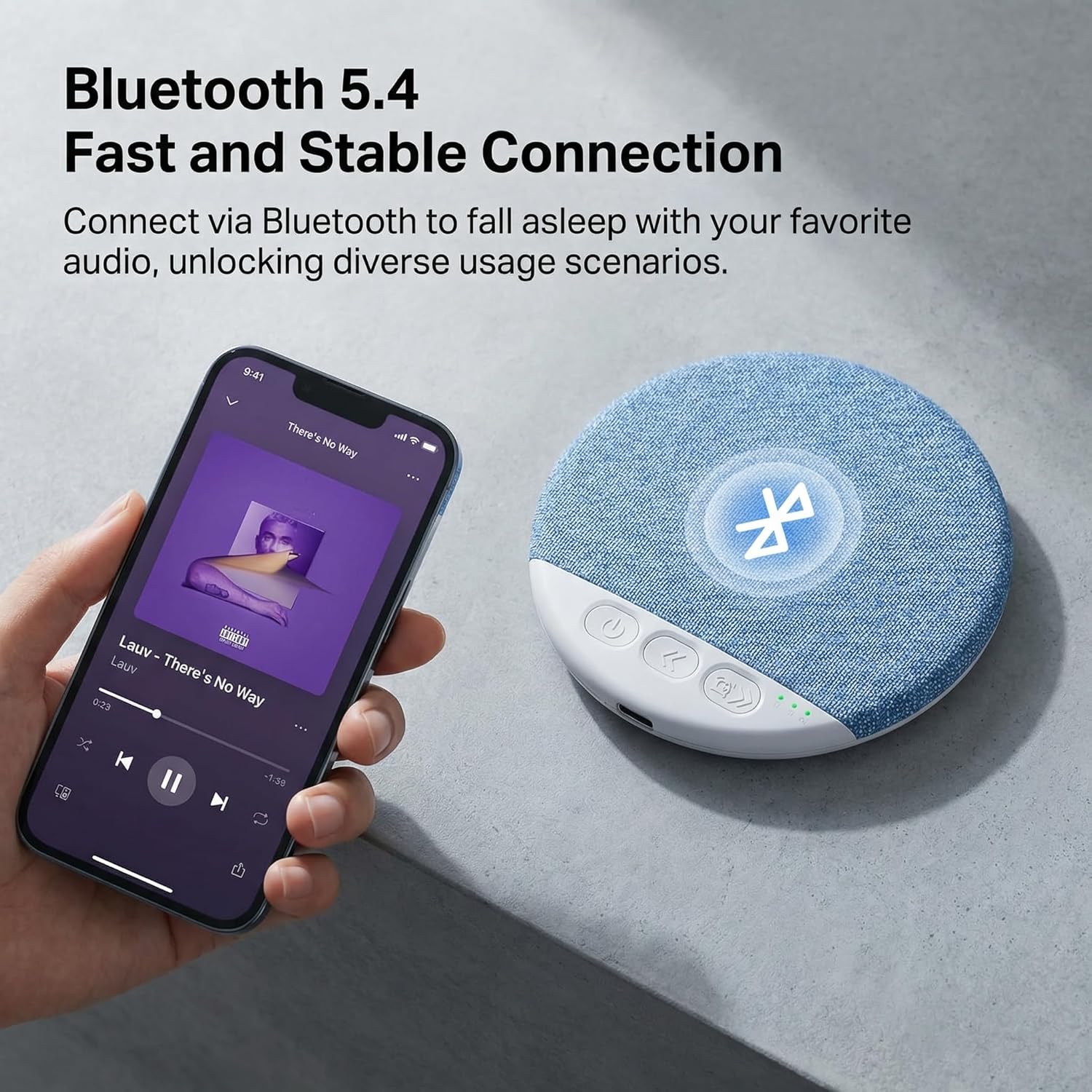 2026 Sleep Under-Pillow Speaker – Excellent Sound Quality, Ultra-Thin Body (Places Under The Pillow), Supports Automatic Shutdown and Timer Functions, Bluetooth Design, Rechargeable, Optimized for Side Sleepers.