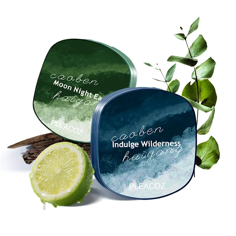 Pleacoz Solid Perfume Balm for Men - Long-Lasting, Alcohol-Free Solid Cologne with a Woody & Earthy Fragrance, Portable for Scent Layering, Portable Size