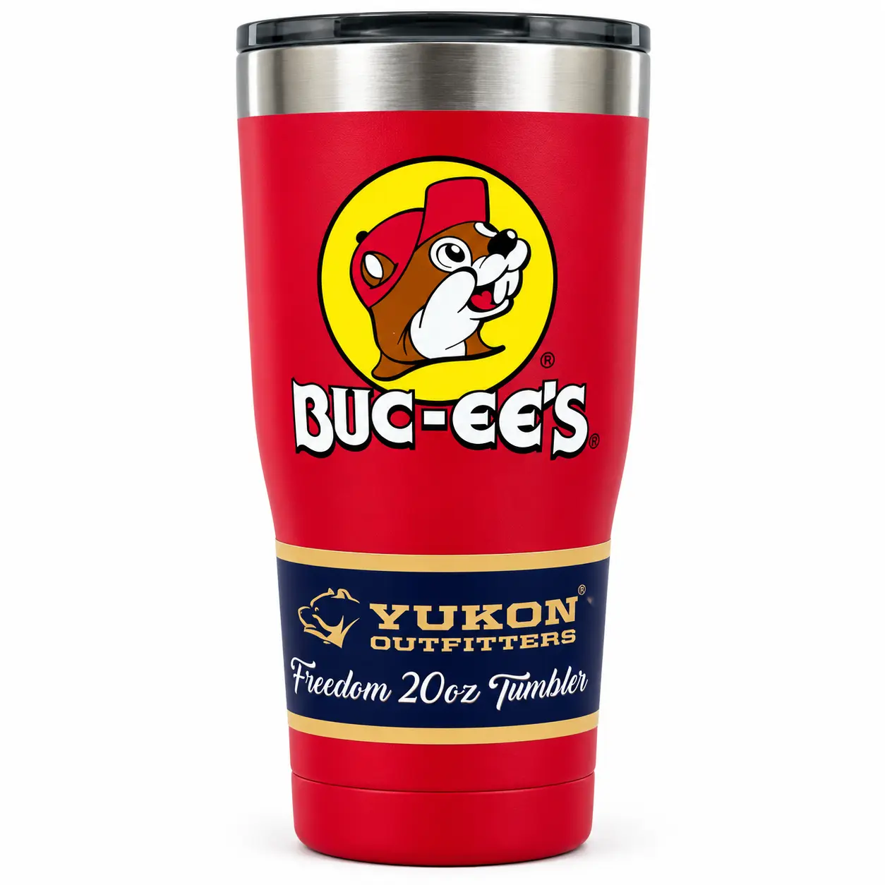 Buc-ee’s 20oz Insulated Tumbler – Stainless Steel Travel Cup, Hot & Cold, Tinted Slider Lid
