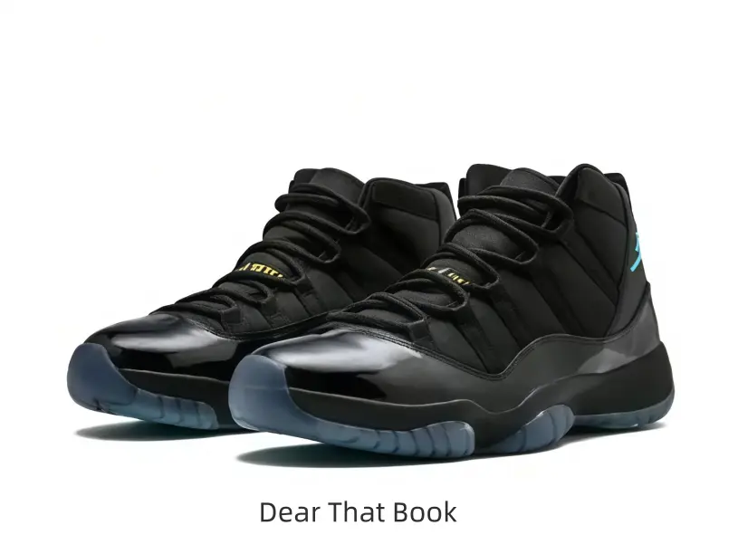 Men's American Street Hip Hop High-Top Retro Basketball Sneakers, Black Fabric Spliced Matte Leather & Gloss Patent Leather Casual Shoes, Black Midsole Ice Blue Clear Anti-slip Crystal Outsole, Solid Black Vintage Street Wear Sneakers