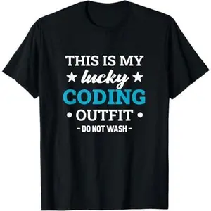 Lucky Coding Outfit - Funny Code Programmer Developer Coder T-Shirt