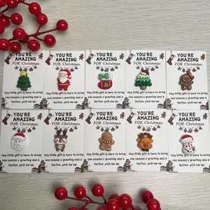 10pcs Christmas Pocket Hugs with Santa Snowman & Festive Designs | Cute Heart-Warming Holiday Stocking Stuffer Gifts | Perfect for DIY Decor, Party Favors & Christmas Atmosphere Boosters