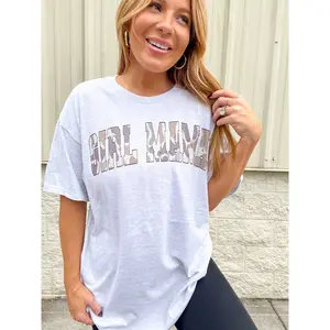 Camo Girl Mama Graphic Top