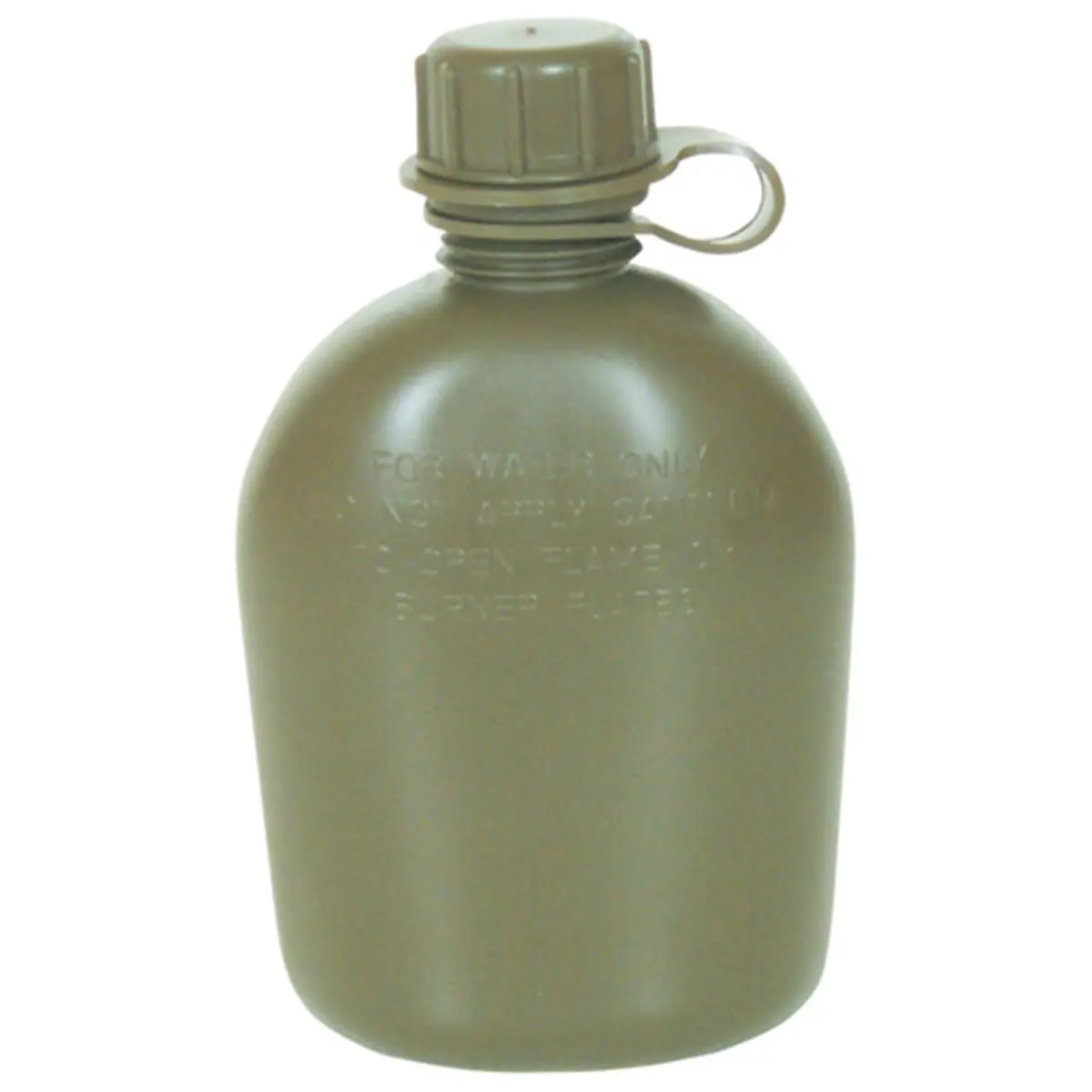 Fox Outdoor 3-Piece Utility Canteen, Heavy-Duty Plastic in Olive Drab, 1 qt Capacity for Outdoor Use and as an Emergency Backup Water Source, Backup Supply, 1 Quart Cap.