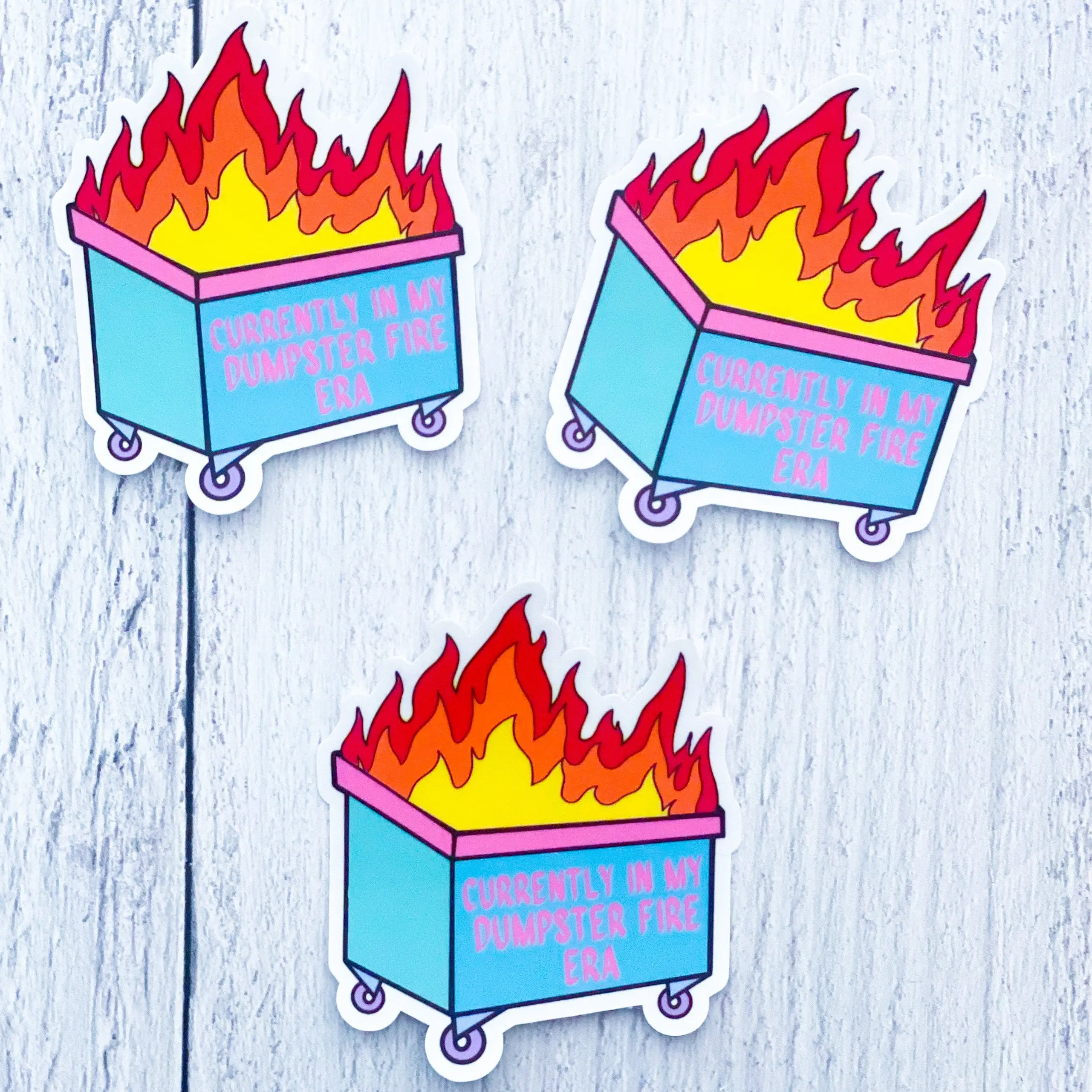 Dumpster Fire Sticker