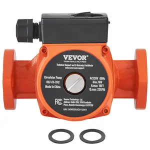 VEVOR 007-F5-7IFC Hot Water Recirculating Pump,  110V, 70W 23 GPM Hot Water Circulation Pump, 1" NPT Flange 3-Speed Circulator Pump, Quiet Operation Circulator Pump for Home Water Heater System