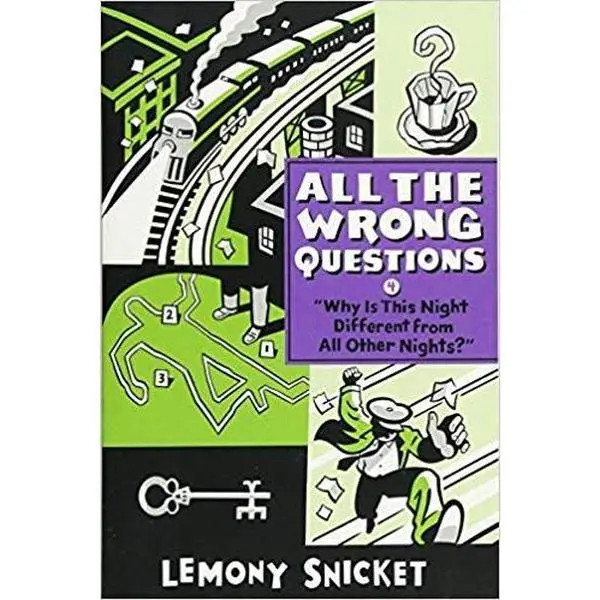 USED Book - Why Is This Night Different From All Other Nights? (All the Wrong Questions) by Lemony Snicket (Paperback) - english