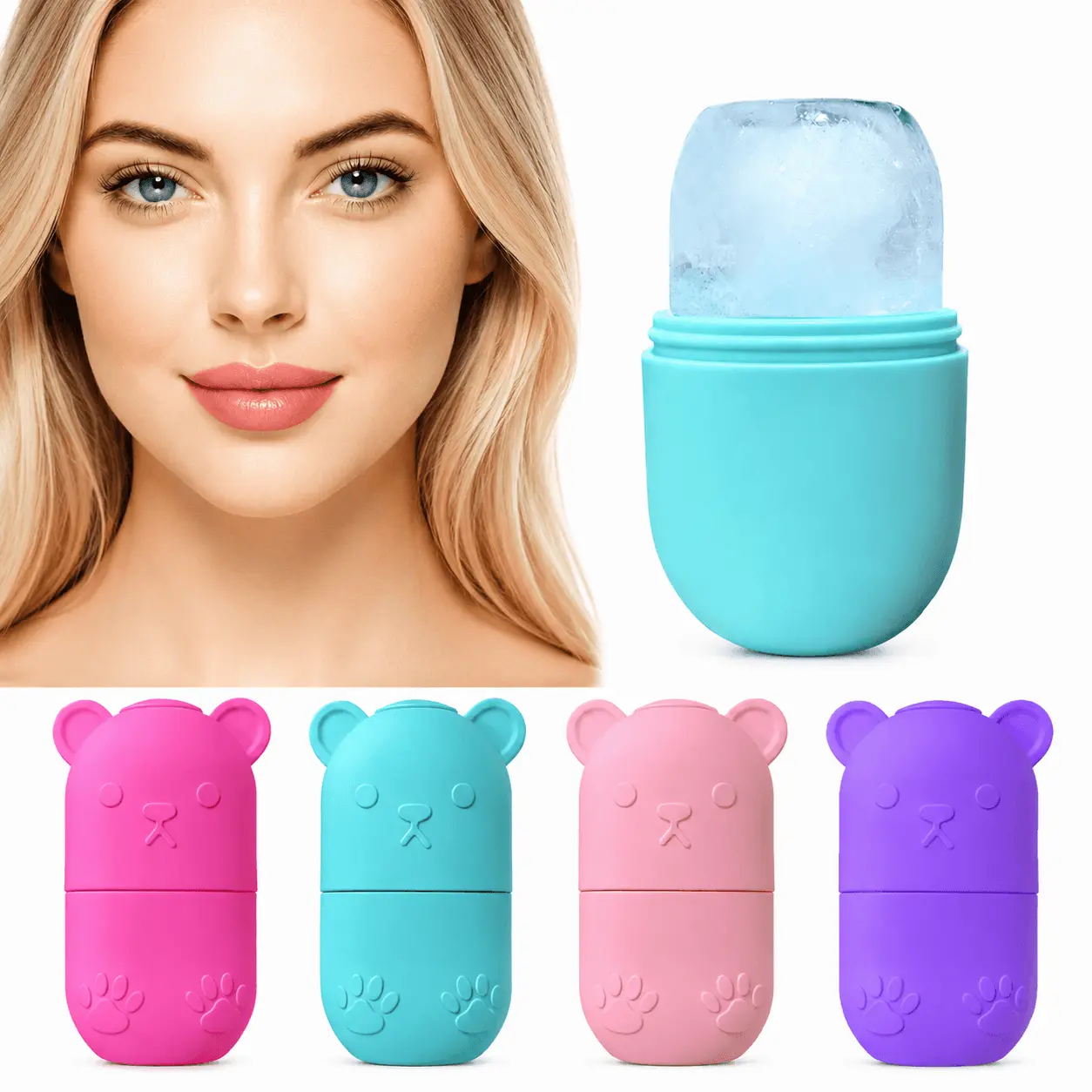 Glow-Up Ice Facial Roller | Depuff, Brighten & Smooth Skin