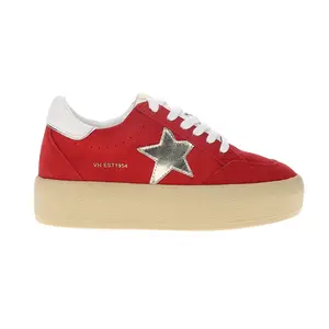 Vintage Havana Womens Ream Slip On Platform Sneakers Shoes Casual - Red