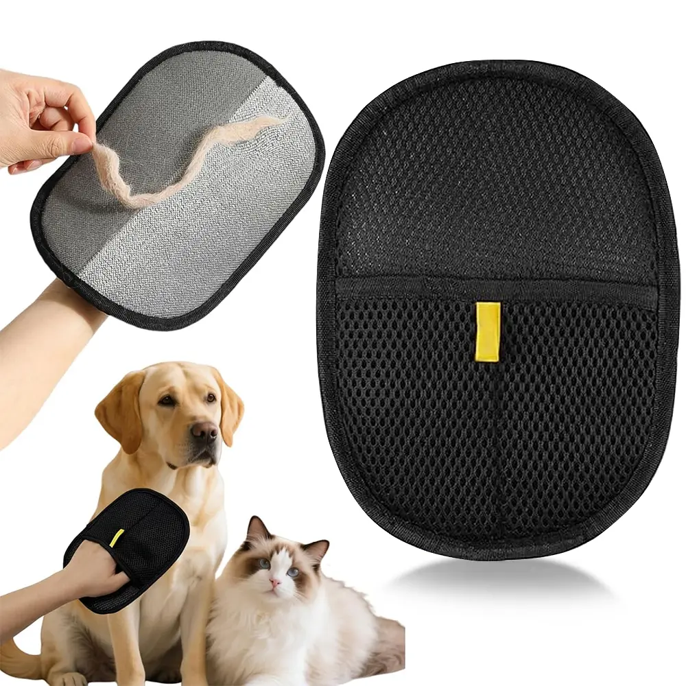 Pet Hair Remover Glove, Electrostatic Removal Gloves for Pet Hair, Pet Hair Remover Gloves for Dog & Cat,  Reusable Pet Hair Remover Glove for Carpet, Couch, Clothing