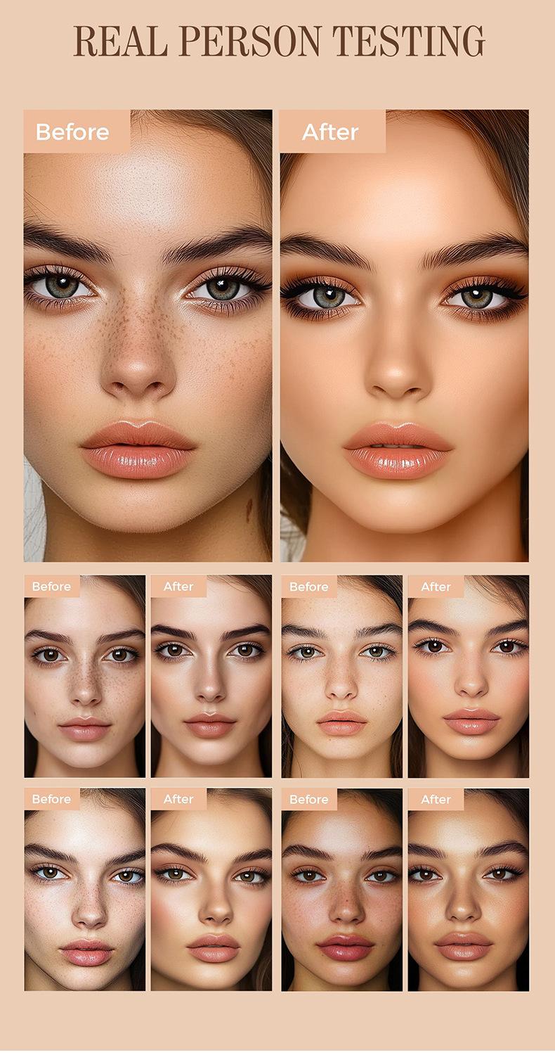 Air Mushroom Cushion BB Cream — Natural Finish, Non-Cakey, Brightening Foundation — Concealing, Long-Lasting, and Smudge-Proof